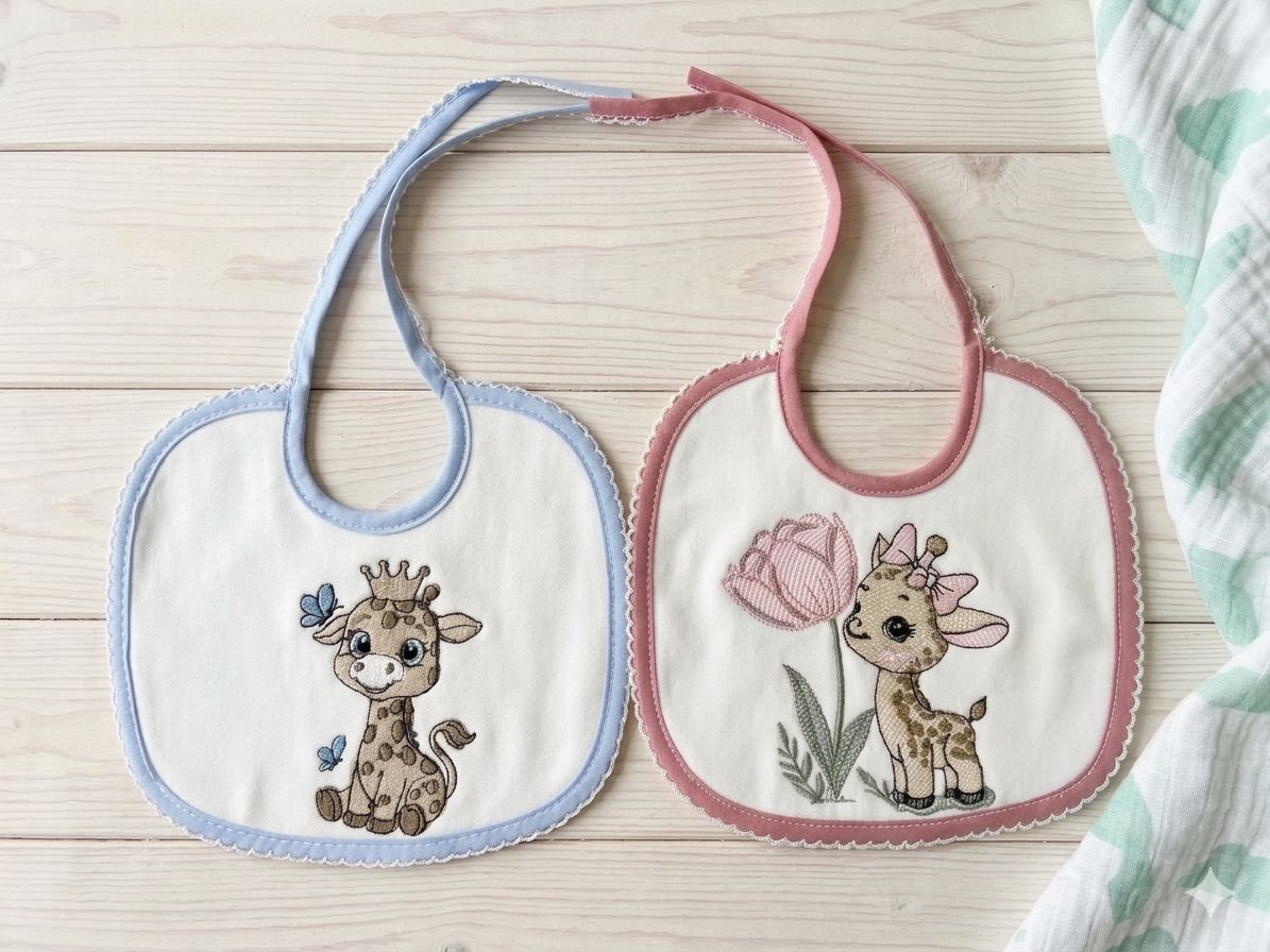 Peça bordada personalizada para bebé