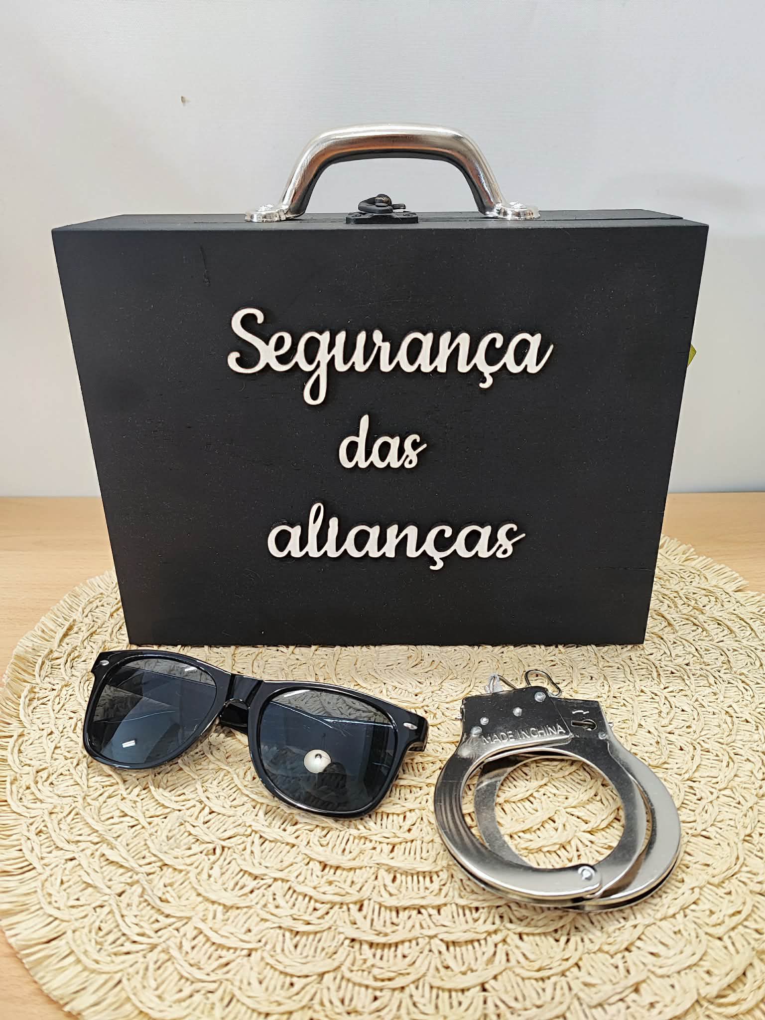 Porta-alianças de casamento personalizado