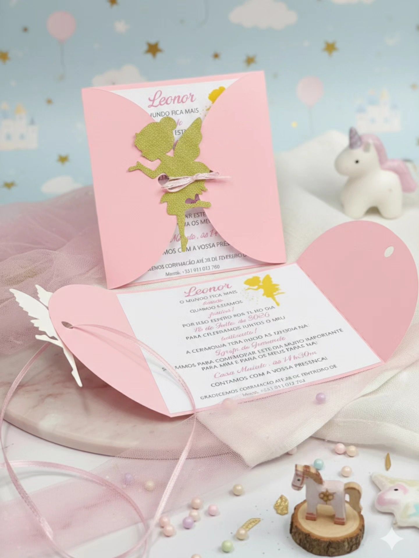 Convite de batizado personalizado