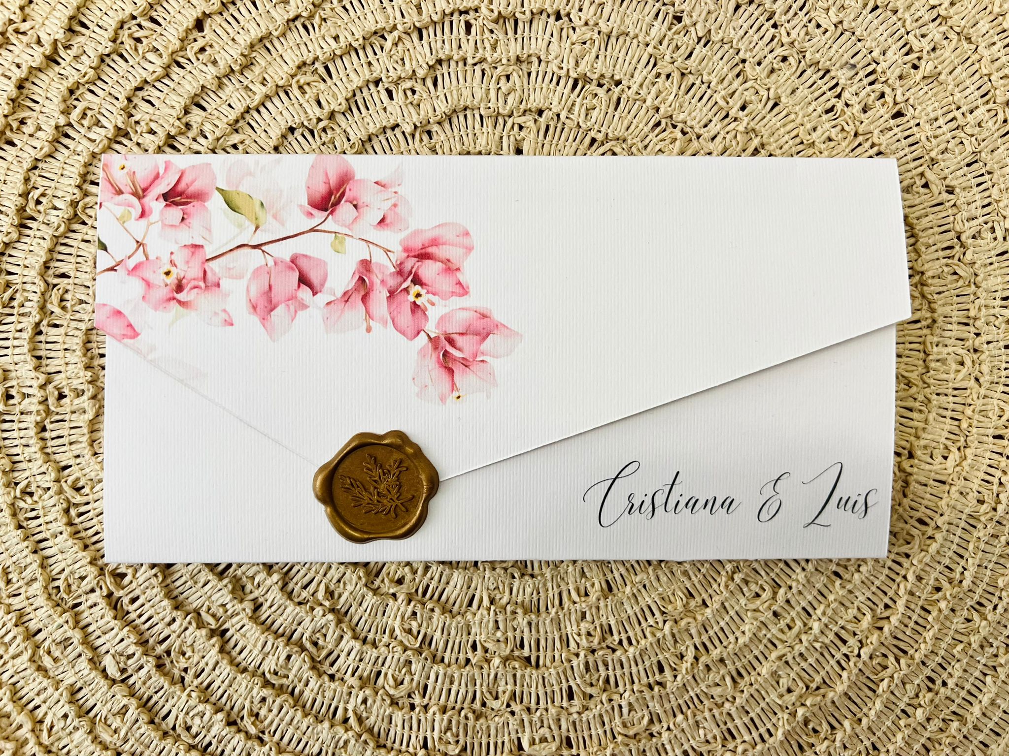 Convite de casamento personalizado