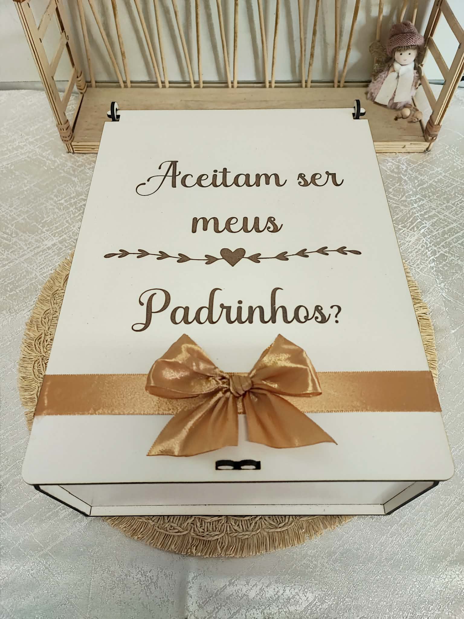 Convite para padrinhos de batizado