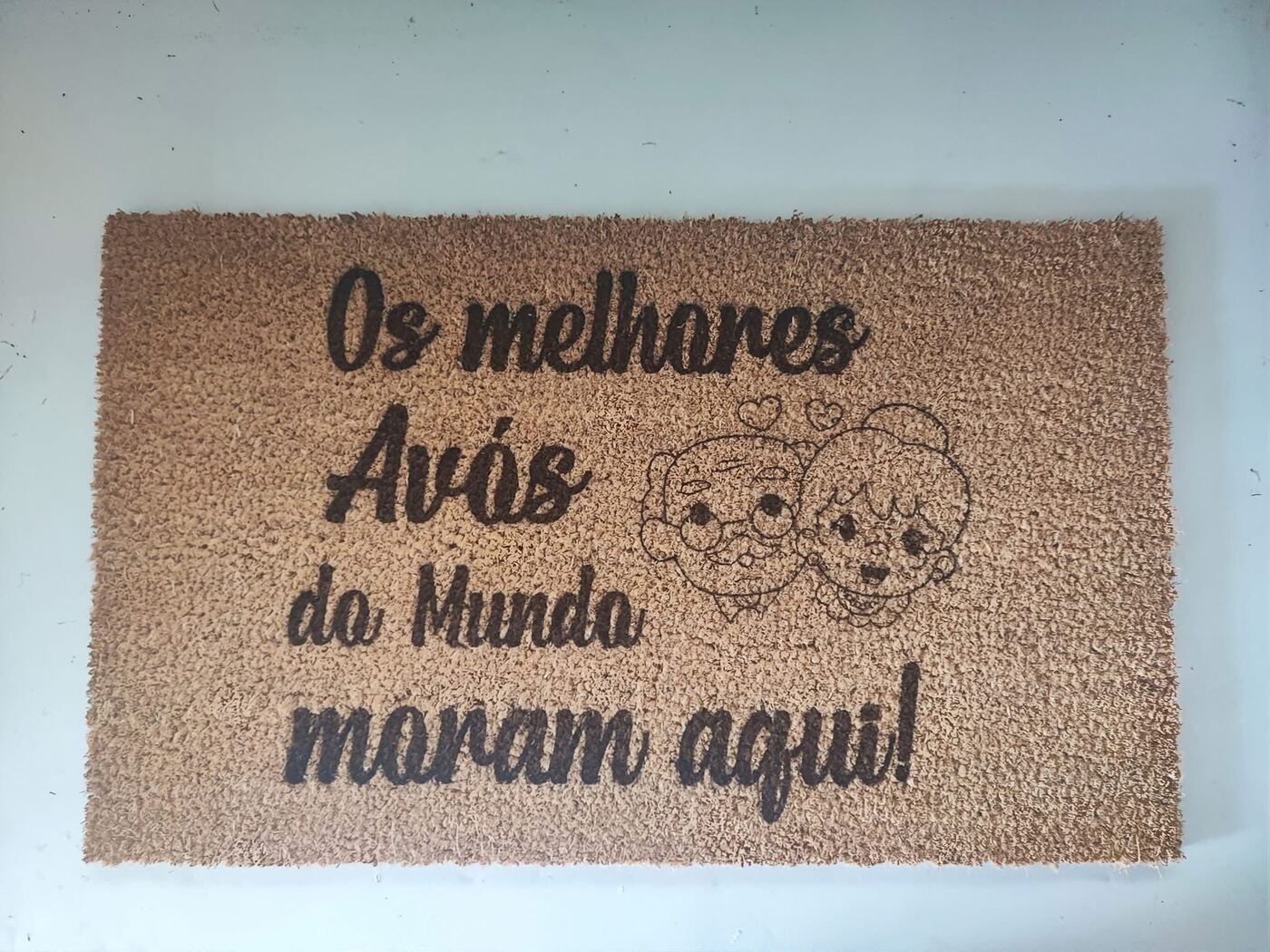 Tapete personalizado 'Os melhores Avós do Mundo moram aqui'